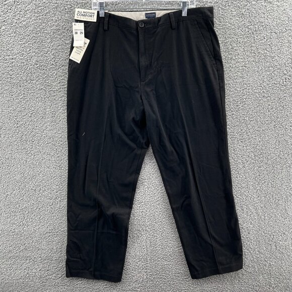Black Other - New Docker Easy Khaki Pants Mens 38 X 29 Black All Motion Comfort Waistband